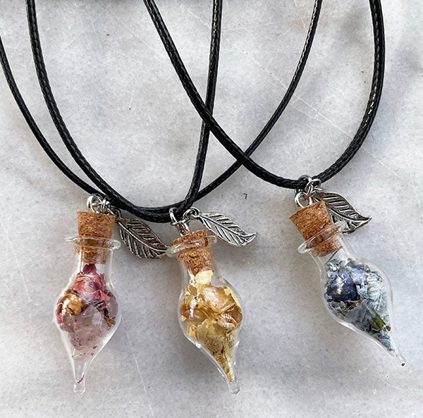 Wish Bottle Necklace Skully Kouture