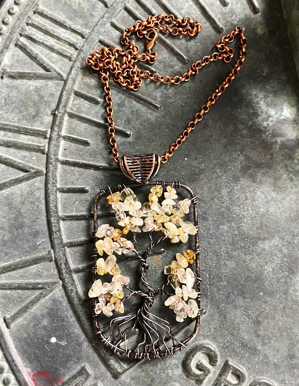Tree of Life Citrine Necklace