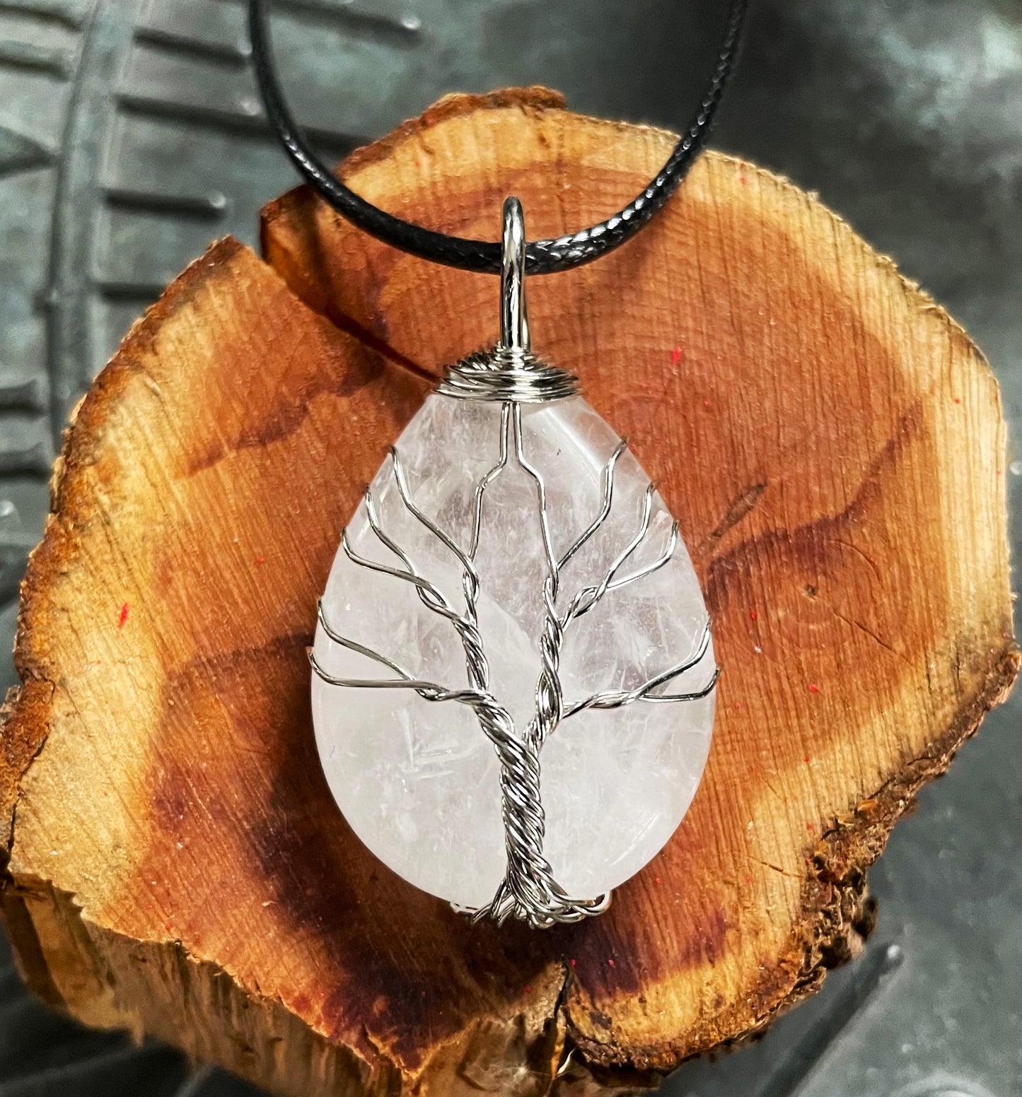 Tree of Life Quartz Necklace