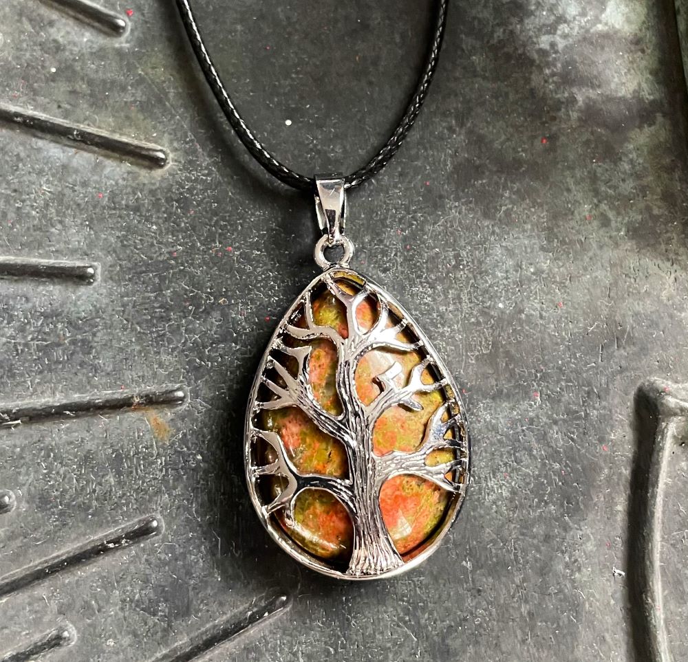 Tree of Life Unakite Necklace
