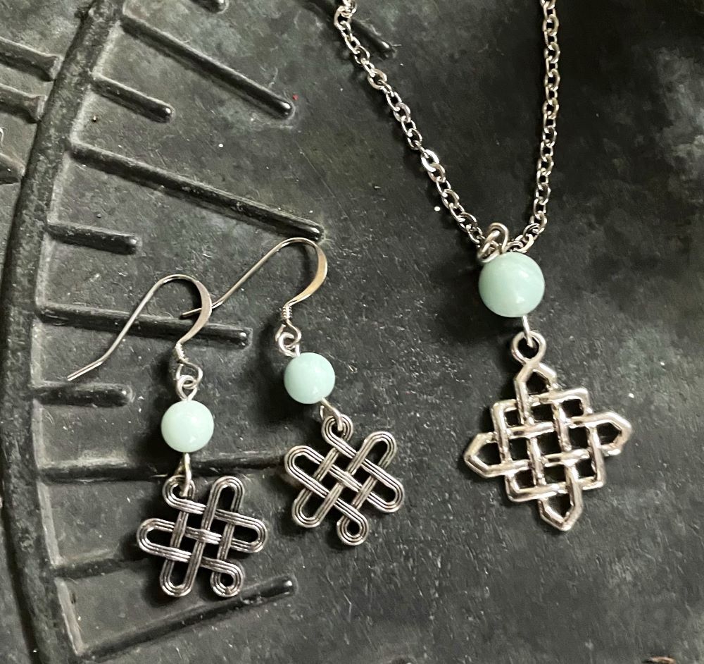 Celtic Knot Amazonite Set