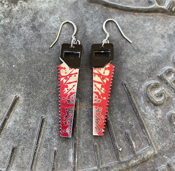 Bloody Saw Earrings