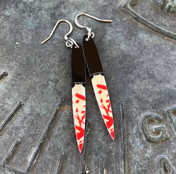 Bloody Dagger Earrings