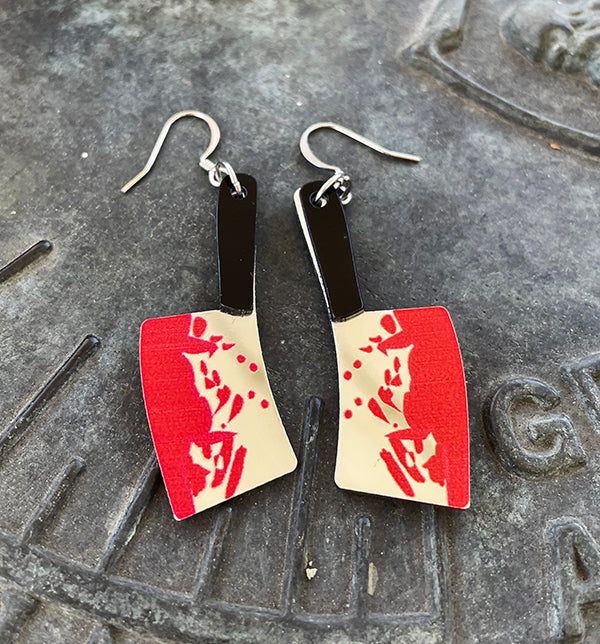 Bloody Hatchet Earrings