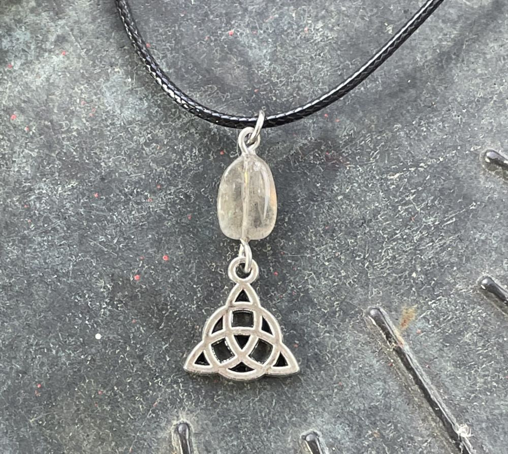 Labradorite with Triquetra Necklace