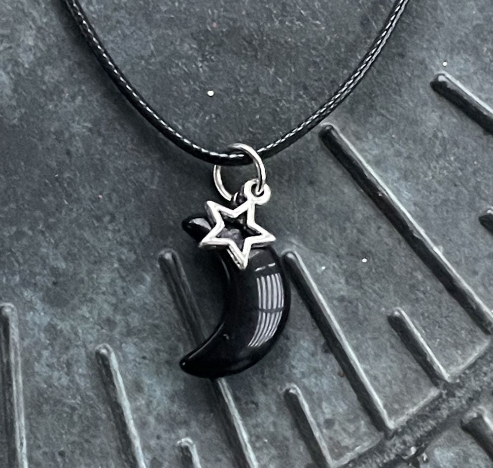 Onyx Moon Necklace