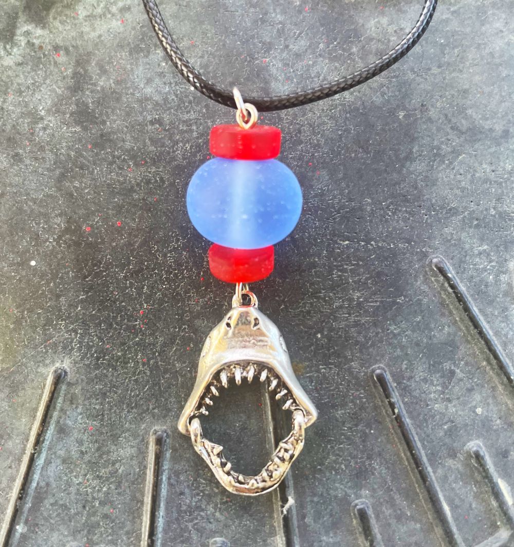 Sea Glass JAWS Necklace