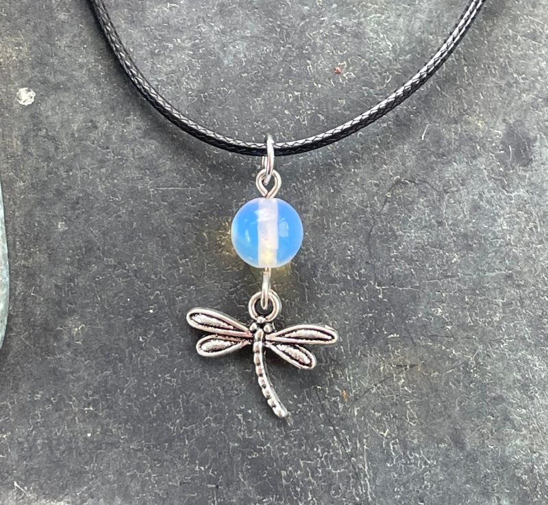 Opalite Dragonfly Necklace