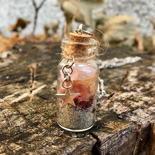Love Spell Bottle Necklace