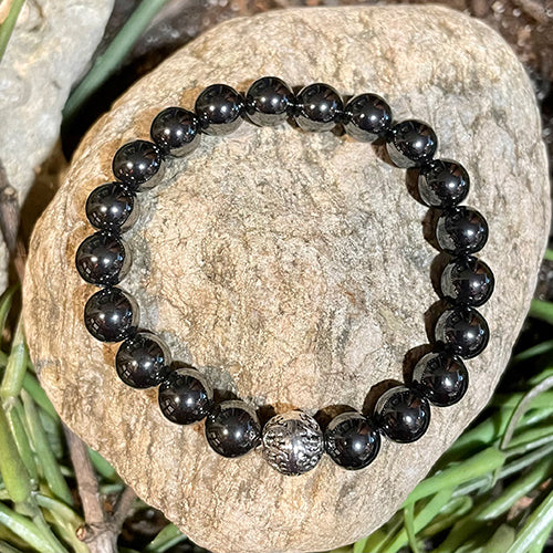 Hematite Bead Bracelet