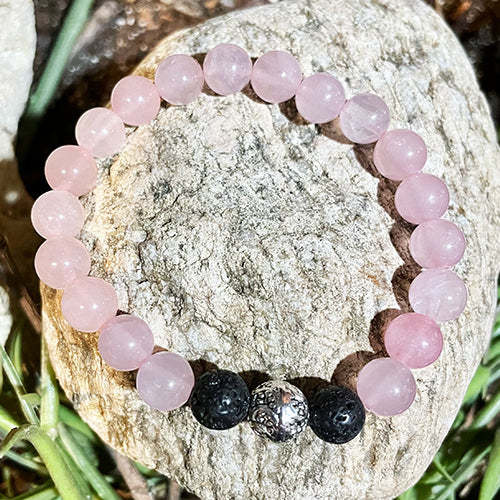 Rose Quartz Bead Bracelet