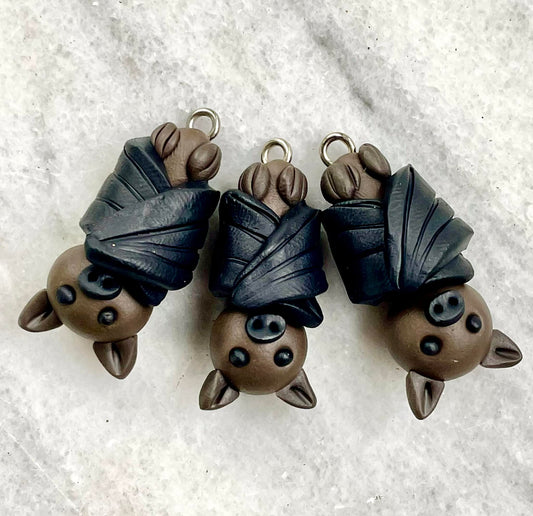 Clay Bat Necklace