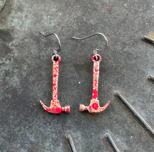Bloody Hammer Earrings