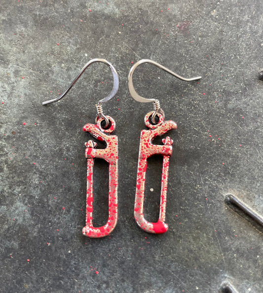 Bloody Hacksaw Earrings