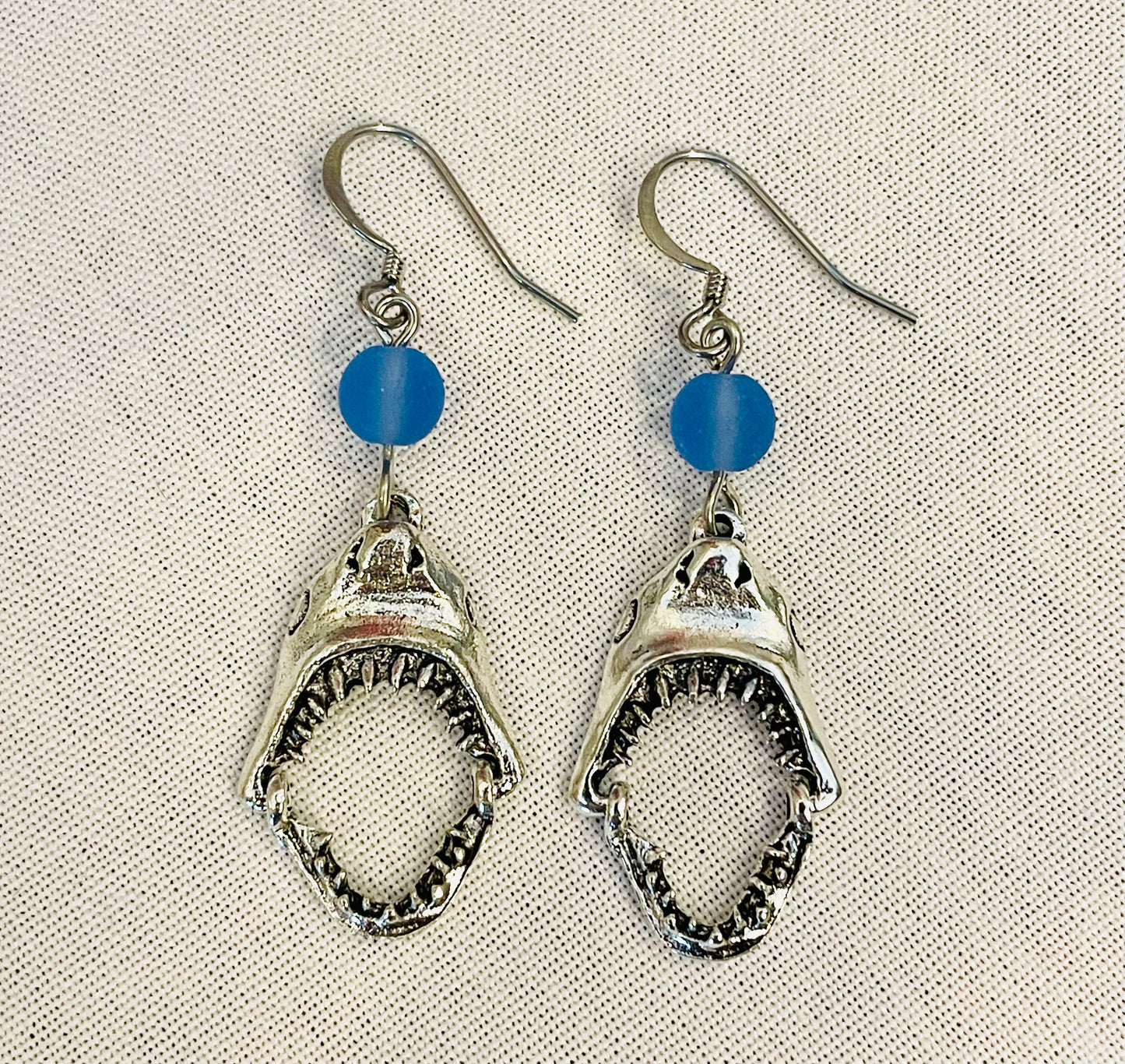 Sea Glass Jaws Earrings