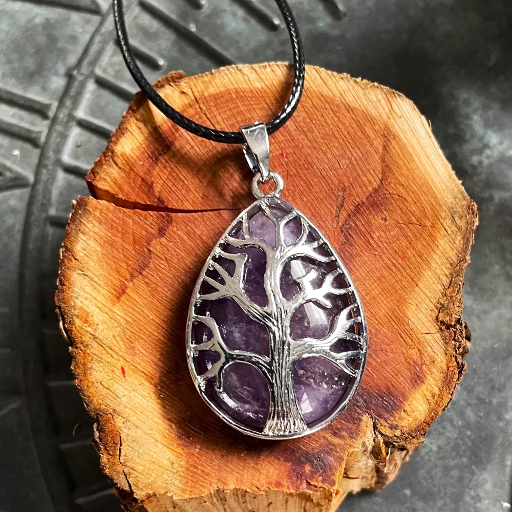 Tree of Life Amethyst Necklace