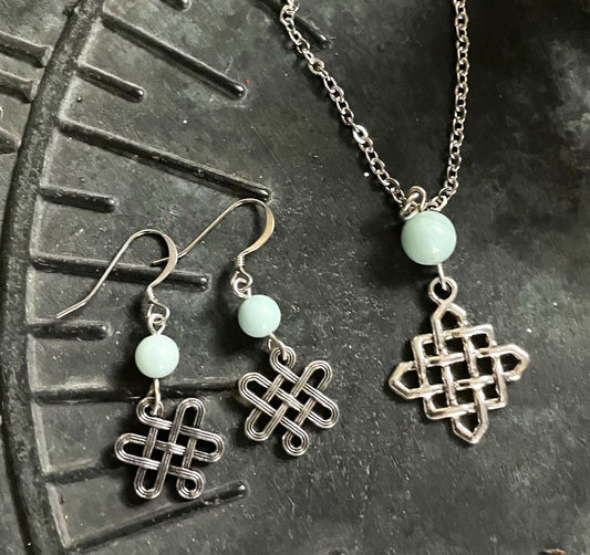 Celtic Knot Amazonite Set