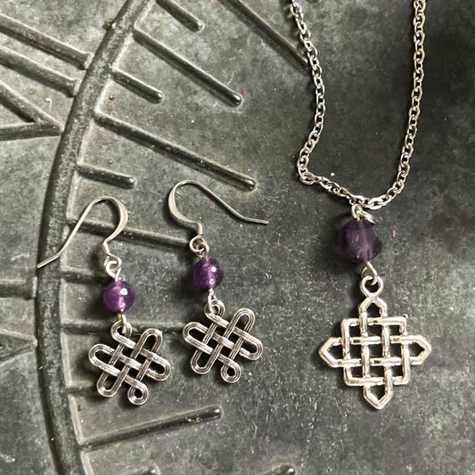 Celtic Knot Amethyst Set