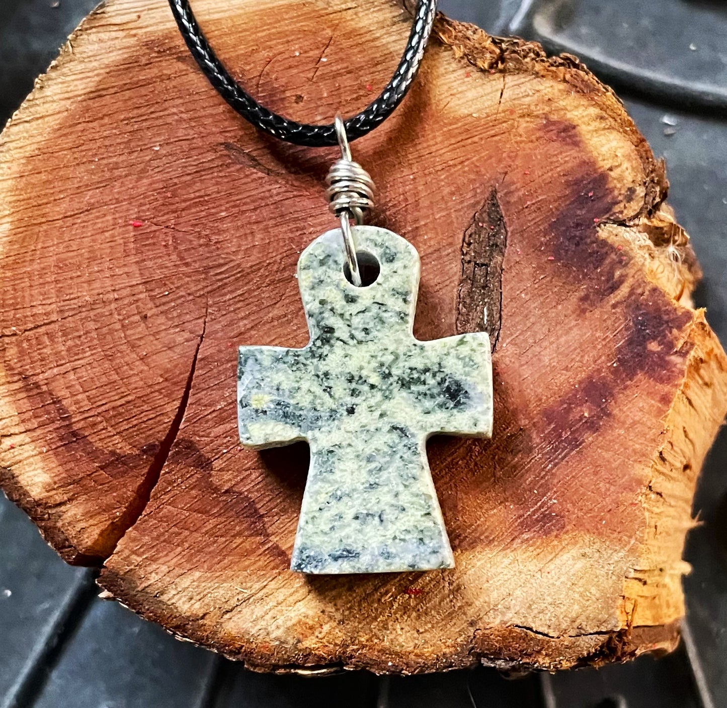 Connemara Marble Ankh Necklace