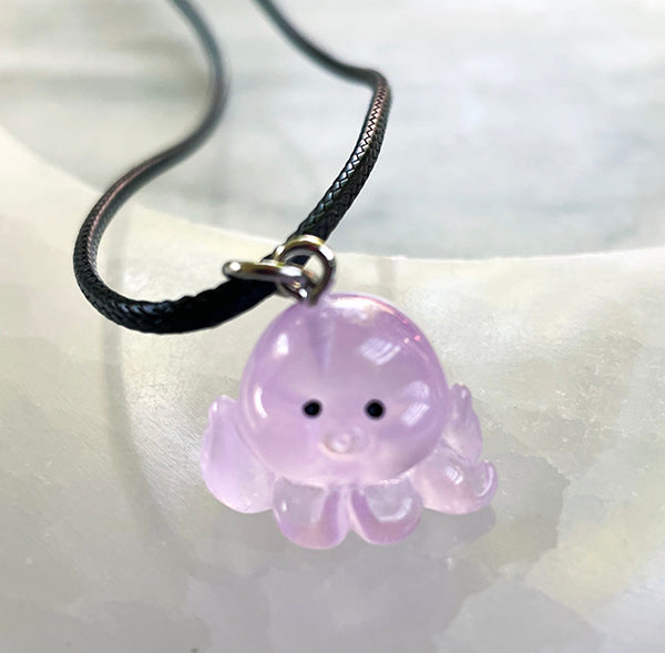 Purple Octopus Necklace