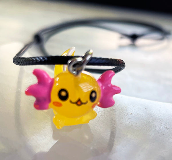 Yellow Axolotl Necklace