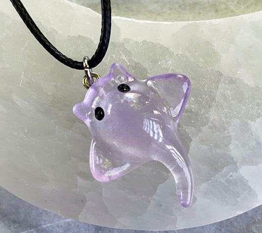 Purple Stingray Necklace