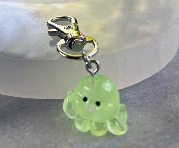 Green Octopus Bag Clip