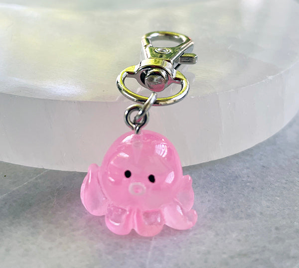 Pink Octopus Bag Clip