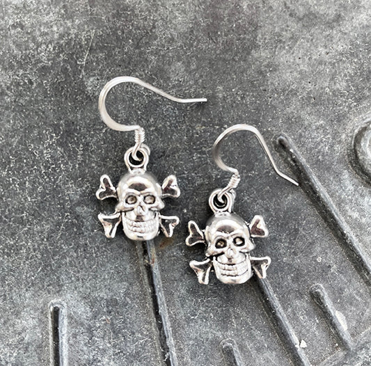 Skull with Crossbones Earrings