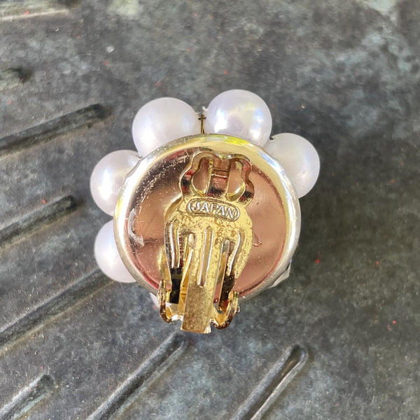 Vintage Japan Clip-Art Earrings