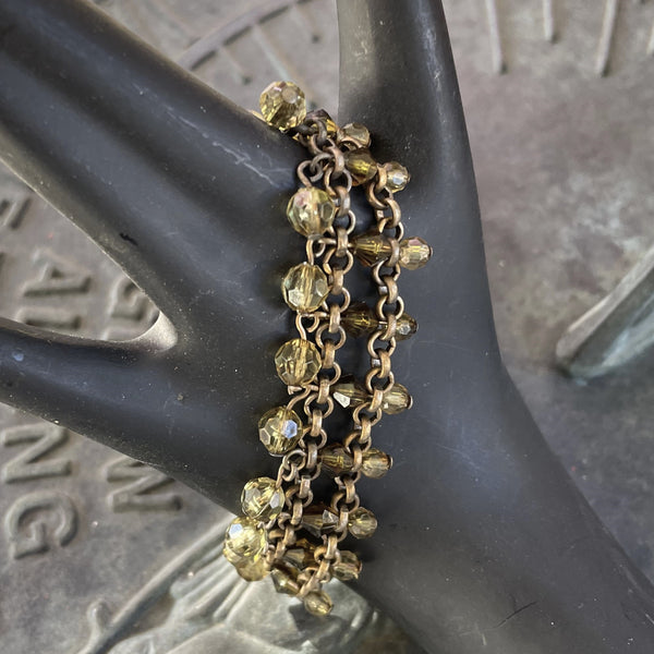 Boho Czech Glass Bracelet