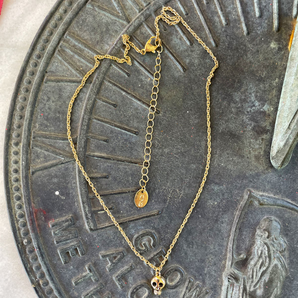 Icing Petite Skull Necklace
