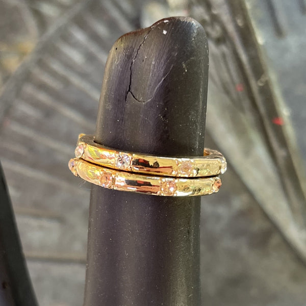 Vintage 1980's Stacking Rings - Set