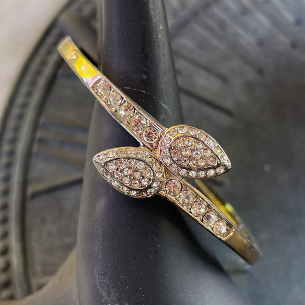 Vintage Gold-Tone Bypass Bracelet