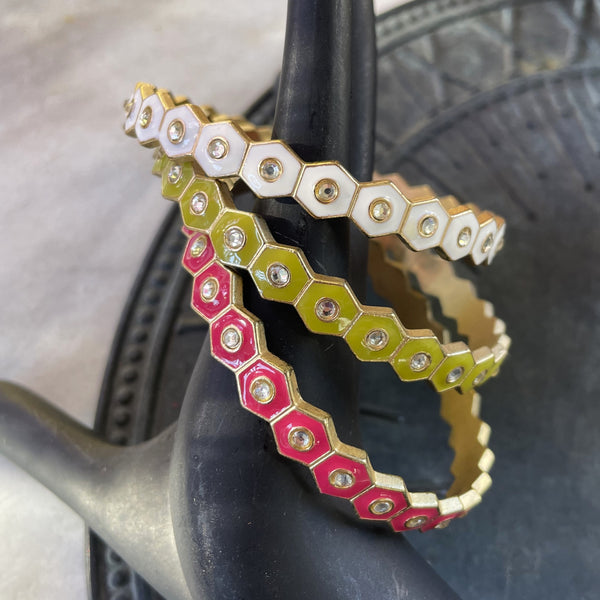Honeycomb Bangle Set
