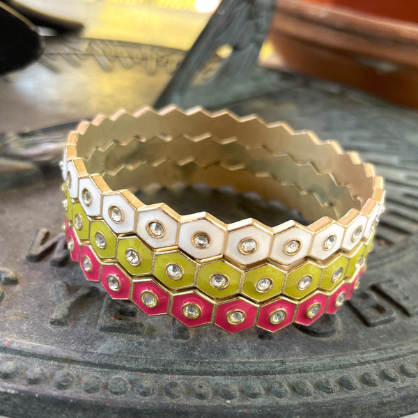 Honeycomb Bangle Set