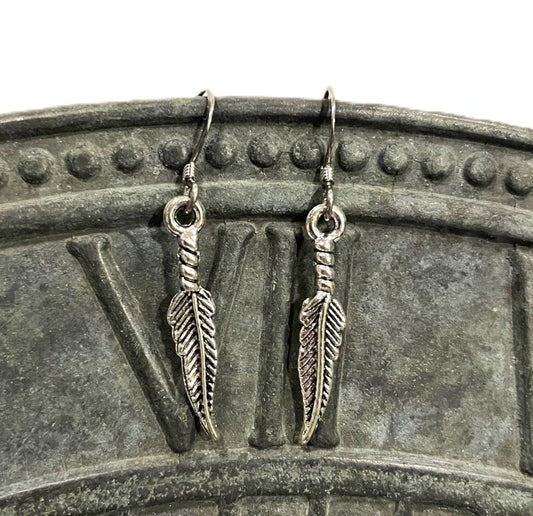 Small Feather Earrings