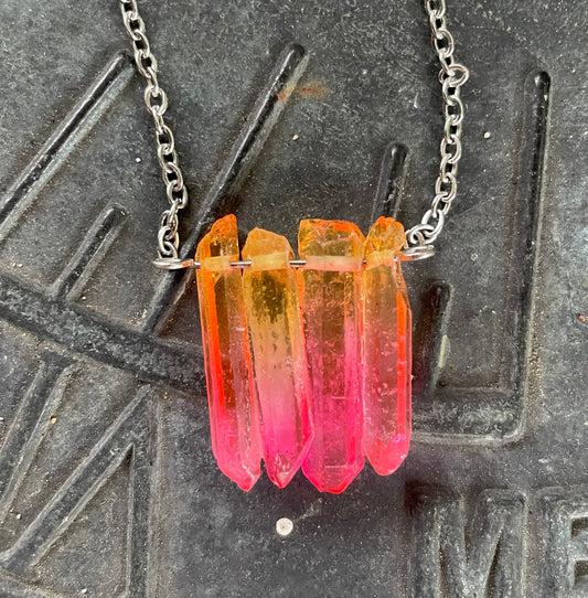 Aura Quartz Necklace