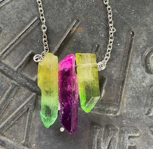 Aura Quartz Necklace