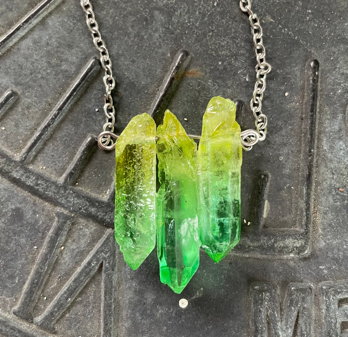 Aura Quartz Necklace