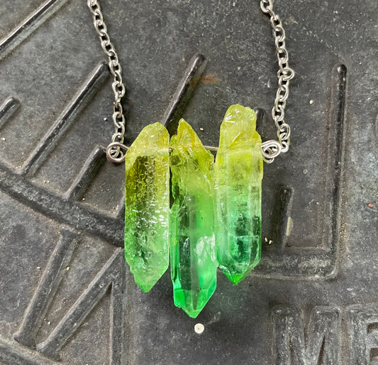 Aura Quartz Necklace