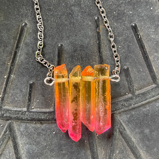 Aura Quartz Necklace