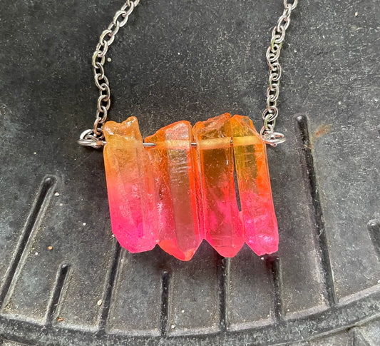 Aura Quartz Necklace