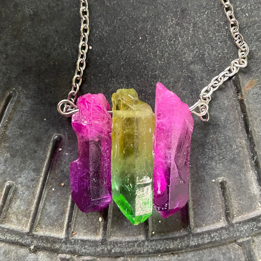 Aura Quartz Necklace