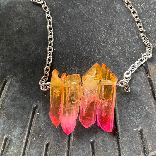 Aura Quartz Necklace