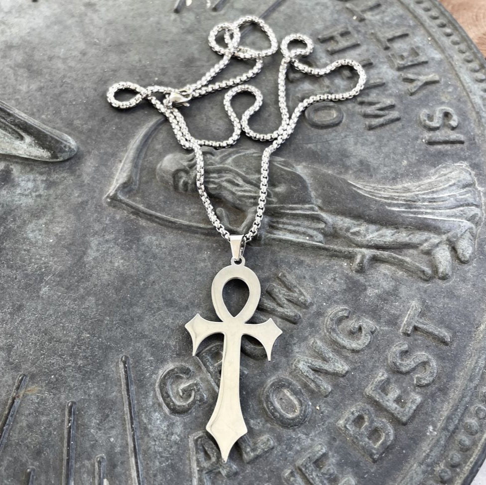 Stainless Steel Ankh Necklace