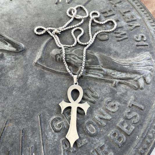 Stainless Steel Ankh Necklace