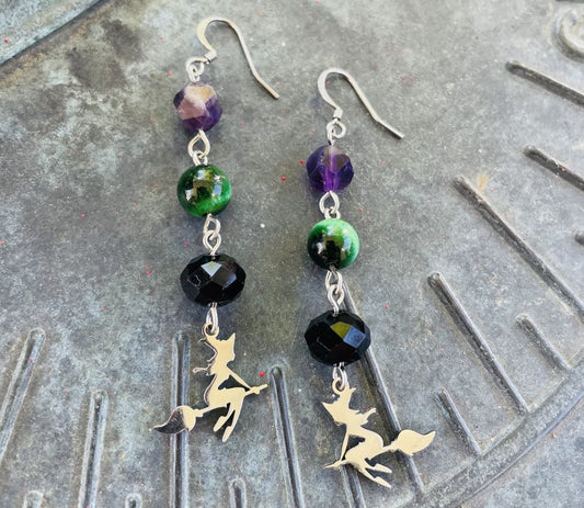 We Fly at Midnight Earrings