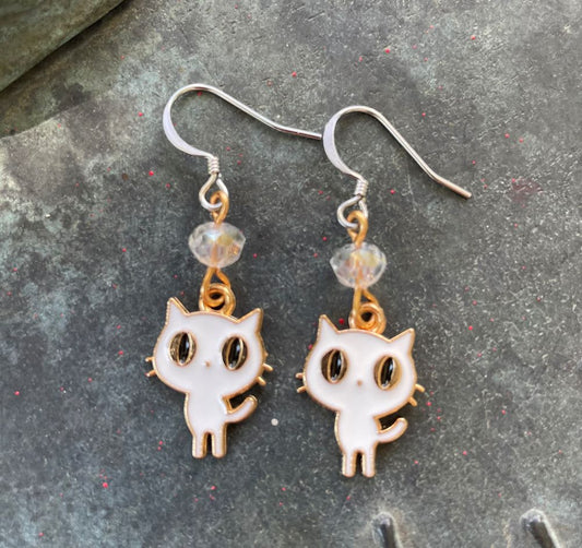 Ghostly Whiskers Earrings