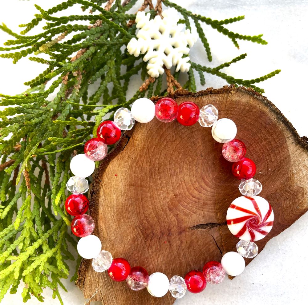 Peppermint Twirl Bracelet